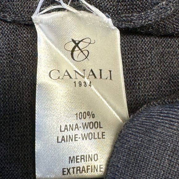 EUC Canali Extra Fine Merino Wool Sweater SZ XL (54) - Picture 4 of 5